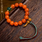 Golden Armor Agate Turtle Bracelet | Longevity Health Vitality Wellness Fortune Spiritual Jewelry