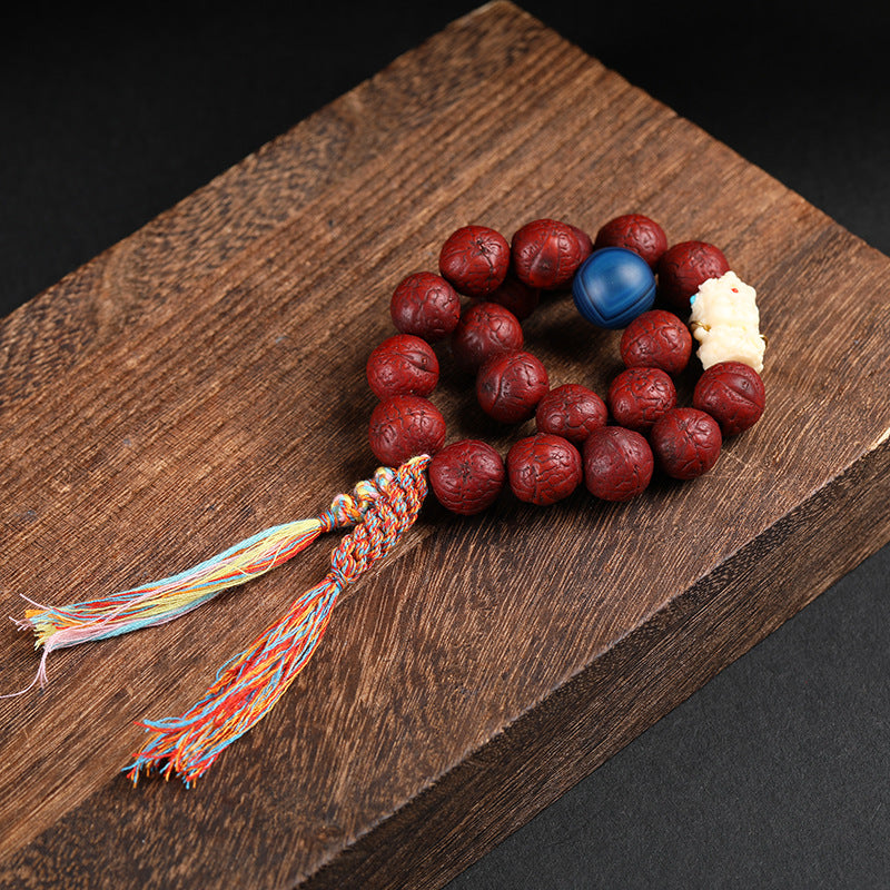 Eye Bead Meditation Bracelet | Nepal Sacred Prayer Focus Spiritual Practice Collector Jewelry