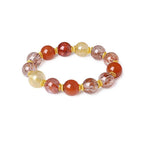 Golden Rutilated Quartz Super Seven Bracelet | Wealth Fortune Multi-Crystal Jewelry