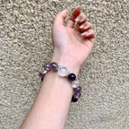 Amethyst Gradient Crystal Bracelet | Fortune Blessing Spiritual Prosperity Purple Energy Jewelry