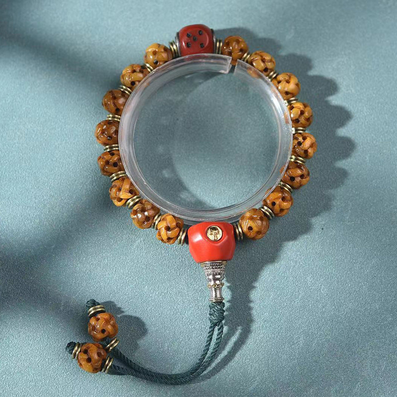 Camel Bone Hollow Carved Bracelet | Artisan Collector Fortune Tibetan Cultural Jewelry