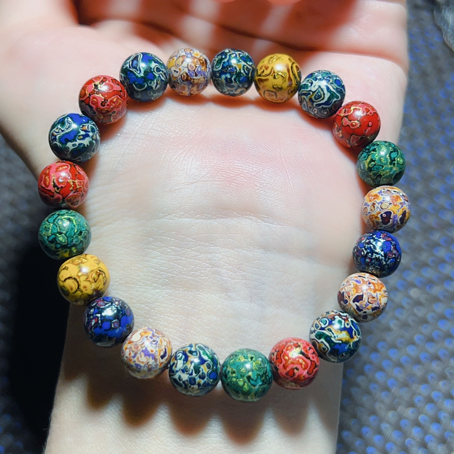 Lacquer Bead Artisan Bracelet | Handmade Cultural Heritage Traditional Craft Collector Jewelry