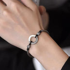 Feng Shui Peace Buckle Protection Bracelet | Jade Yin Yang Tai Chi Evil Ward Spiritual Shield Adjustable