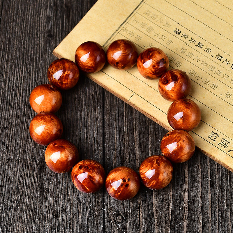 Cypress Wood Meditation Bracelet | Natural Rare Collector Prayer Beads Calming Jewelry