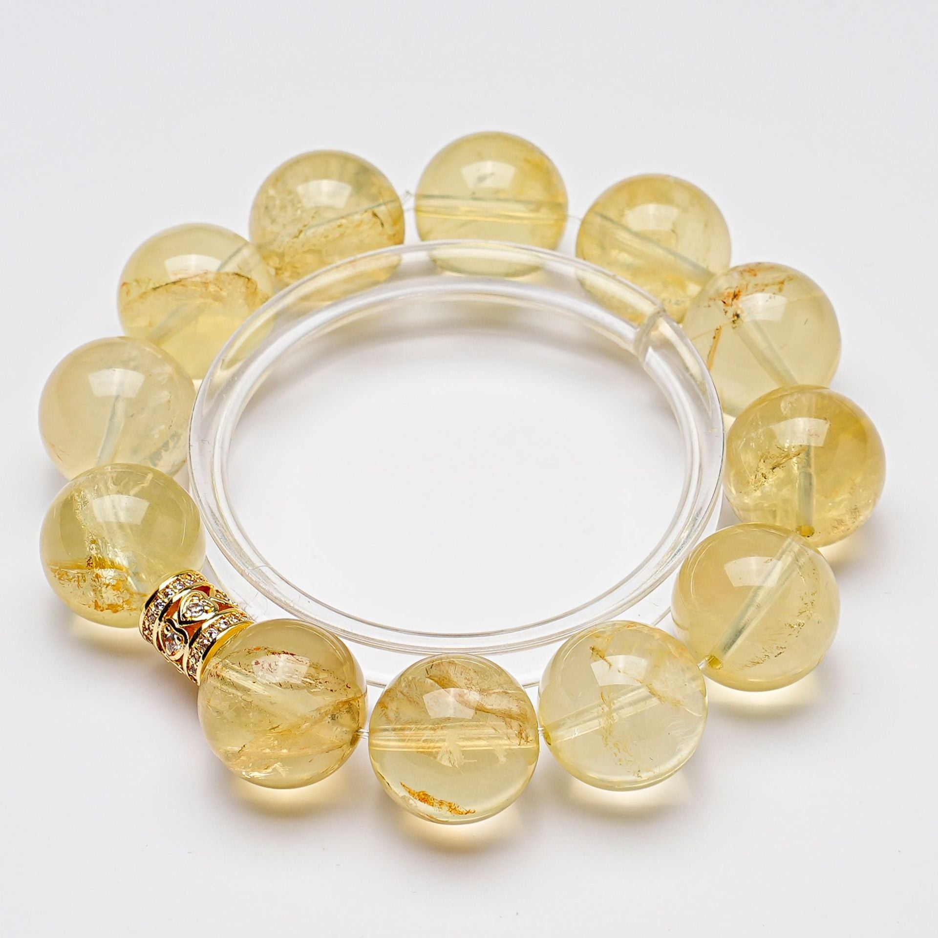 Lemon Quartz Bracelet | Solar Vitality Positive Energy Sunshine Crystal Jewelry