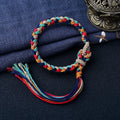Tibetan Colorful Prayer Beads Bracelet | Chakra Healing Meditation Protection Handwoven