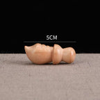 Peach Wood Baby Gourd Keychain | Infant Protection Evil Banishing Stroller Crib Fortune Charm Amulet