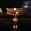 Agarwood 108 Bead Bracelet | Stress Relief Aromatherapy Meditation Mala