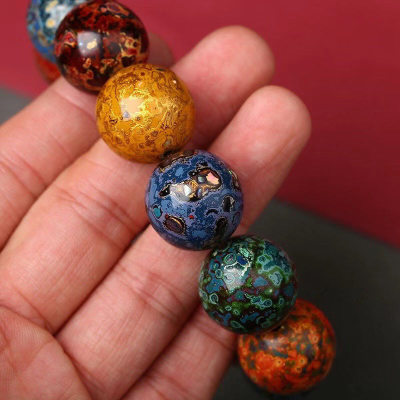 Lacquer Bead Artisan Bracelet | Handmade Cultural Heritage Traditional Craft Collector Jewelry