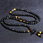 Rainbow Eye Obsidian 108 Bead Bracelet | Full Protection Energy Shield Mala