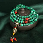 Malachite 108 Bead Bracelet | Heart Chakra Emotional Healing Mala