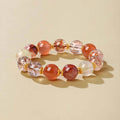 Golden Rutilated Quartz Super Seven Bracelet | Wealth Fortune Multi-Crystal Jewelry