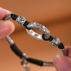 Feng Shui Peace Buckle Protection Bracelet | Jade Yin Yang Tai Chi Evil Ward Spiritual Shield Adjustable