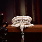 Tibetan Deer Antler Seed 108 Prayer Beads Bracelet | Natural Fragrance Meditation Mala Longevity Jewelry