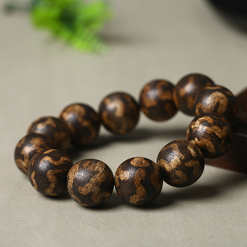 Agarwood Meditation Bracelet | Healing Calming Stress Relief Prayer Beads Cultural Collector Jewelry