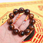 Lightning Strike Jujube Wood Bracelet | Natural Thunder Scar Pattern Pure Yang Rare Taoist Artifact Beads