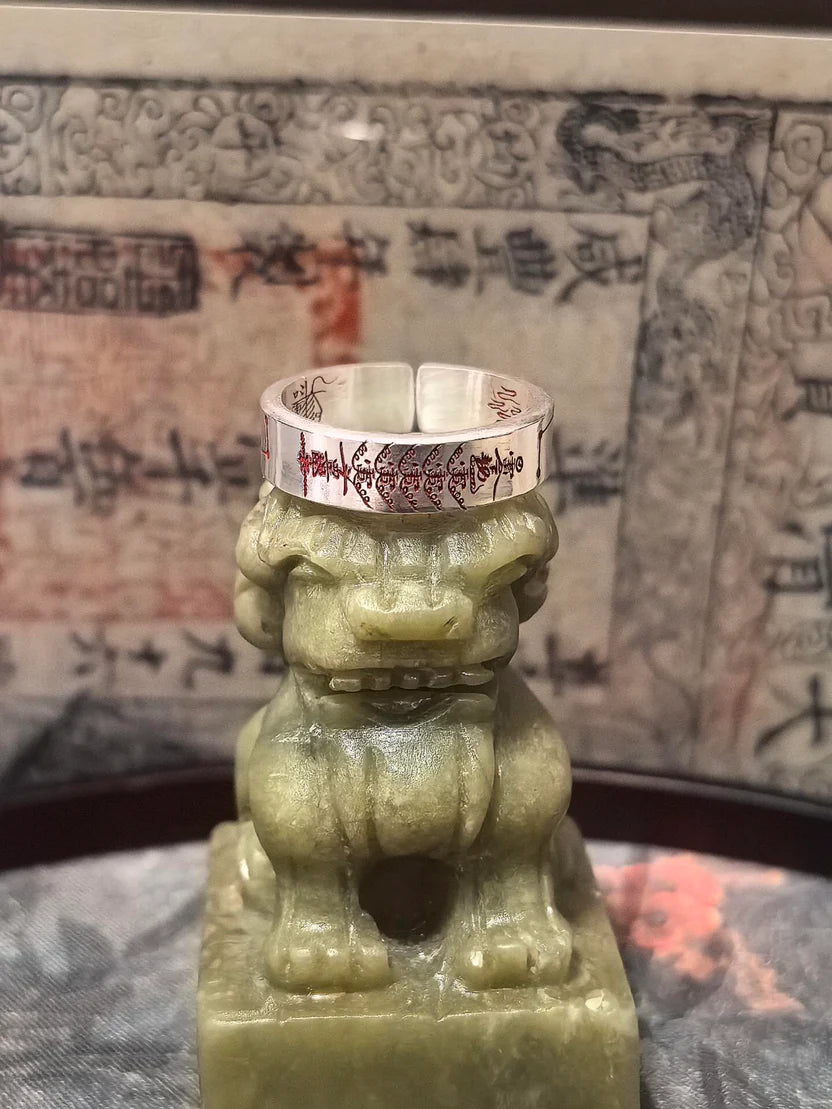 Daoist Thunder Talisman Ring | Lightning Evil Destruction Protection Curse Breaking Spiritual Jewelry