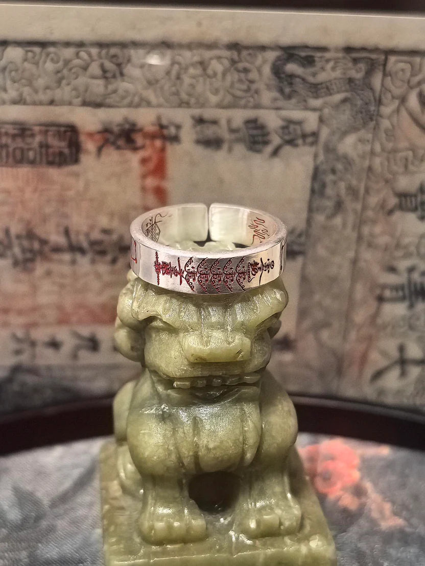 Daoist Thunder Talisman Ring | Lightning Evil Destruction Protection Curse Breaking Spiritual Jewelry