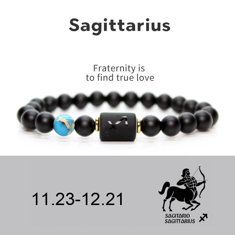 Zodiac Sign Agate Guardian Bracelet | Birthstone Protection Wealth Love Astrology