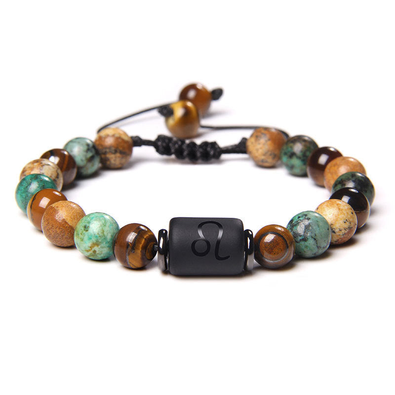 Braided Zodiac Bracelet | Tiger Eye Friendship Protection Astrology Energy Jewelry
