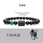 Zodiac Sign Agate Guardian Bracelet | Birthstone Protection Wealth Love Astrology