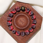 Purple Carved Crystal Bracelet | Sacred Fortune Blessing Mystical Energy Protection