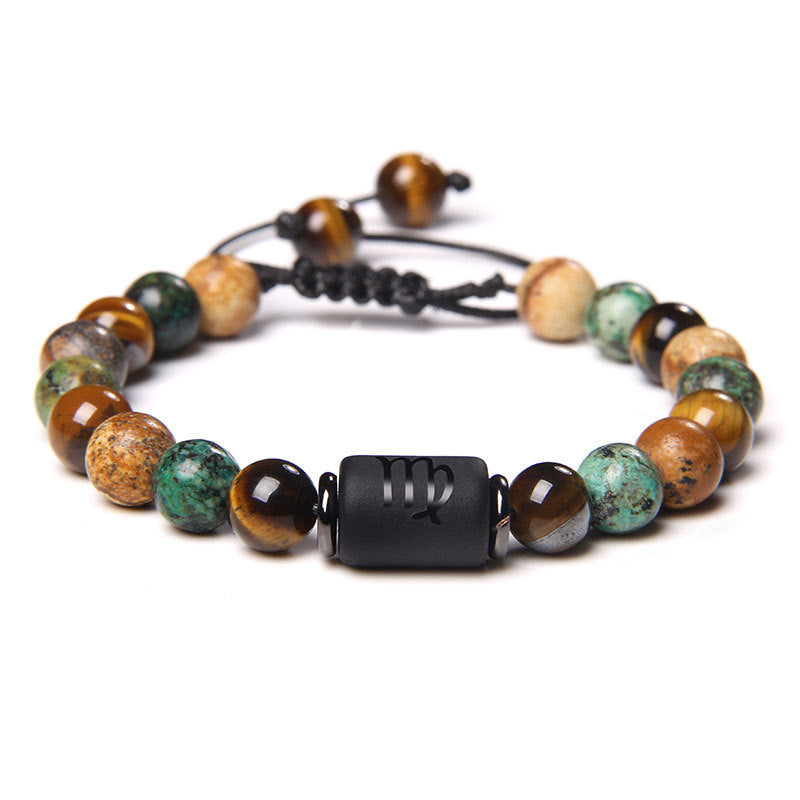 Braided Zodiac Bracelet | Tiger Eye Friendship Protection Astrology Energy Jewelry