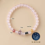12 Zodiac Signs Crystal Bracelet | Multi-Stone Harmony Balance Astrology Jewelry